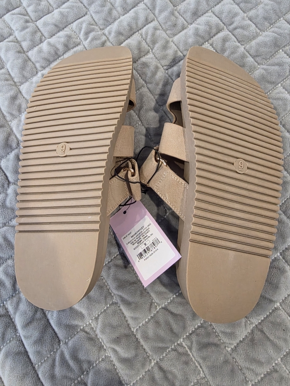 Women's Hayley Slide Sandals - Wild Fable Beige 9 - Picture 6 of 6